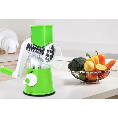 Razatoare cu manivela 3 accesorii de ras Verde/Alb