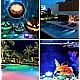 Set 4 lampi LED RGB cu telecomanda rezistente la apa BA Set 4 lampi LED RGB cu telecomanda rezistente la apa BA