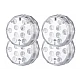 Set 4 lampi LED RGB cu telecomanda rezistente la apa BA Set 4 lampi LED RGB cu telecomanda rezistente la apa BA