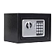 Seif electronic standard cu cifru si cheie 170x230x170 mm Negru Seif electronic standard cu cifru si cheie 170x230x170 mm Negru