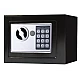 Seif electronic standard cu cifru si cheie 170x230x170 mm Negru Seif electronic standard cu cifru si cheie 170x230x170 mm Negru
