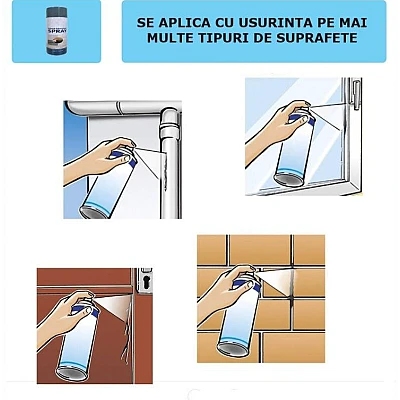 Spray de Etansare GRI impermeabil hidroizolatie protectie de lunga durata Anti Apa 700 ml