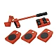 Kit Mutat Mobilier 4 Platforme cu roti si 1 Parghie metalica