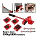 Kit Mutat Mobilier 4 Platforme cu roti si 1 Parghie metalica