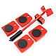 Kit Mutat Mobilier 4 Platforme cu roti si 1 Parghie metalica