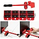 Kit Mutat Mobilier 4 Platforme cu roti si 1 Parghie metalica