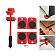 Kit Mutat Mobilier 4 Platforme cu roti si 1 Parghie metalica