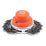 Tambur motocoasa universal MX153 cap ROSU CU FILET lant de drujba 2x12 dinti 25.4mm 