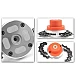 Tambur motocoasa universal MX153 cap ROSU CU FILET lant de drujba 2x12 dinti 25.4mm Tambur motocoasa universal MX153 cap ROSU CU FILET lant de drujba 2x12 dinti 25.4mm
