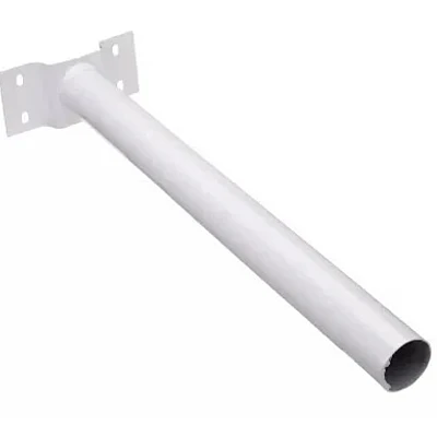 Suport consola / brat cu prindere pe perete / stalp pentru proiector solar stradal / lampa stradala ALB
