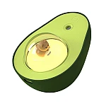 Umidificator AVOCADO 210ml 138x102x86mm portabil cu lumina de noapte