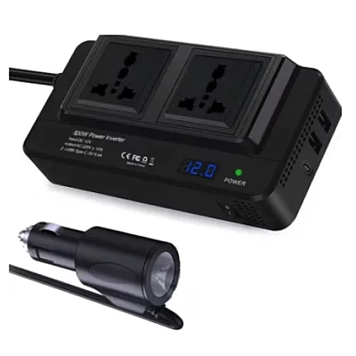 Invertor de curent auto 300W 12V/220V USB Q CC8200