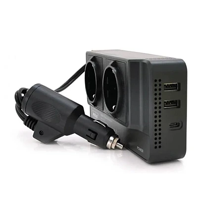 Invertor de curent auto 300W 12V/220V USB Q CC8200