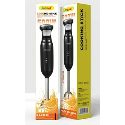 Blender de mana cu imersie de 500 W design ergonomic multifuncțional Q LB0619