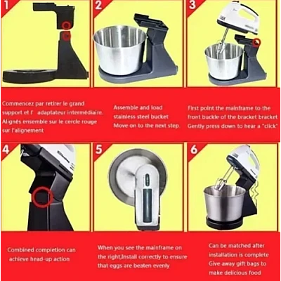 Mixer electric 200W cu 7 viteze capacitate 2L Andowl Q J09 Mixer electric 200W cu 7 viteze capacitate 2L Andowl Q J09