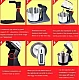 Mixer electric 200W cu 7 viteze capacitate 2L Andowl Q J09 Mixer electric 200W cu 7 viteze capacitate 2L Andowl Q J09