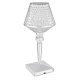 Lampa de masa decorativa LED tip cristal Andowl Q LED1633 transparenta Lampa de masa decorativa LED tip cristal Andowl Q LED1633 transparenta