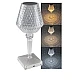 Lampa de masa decorativa LED tip cristal Andowl Q LED1633 transparenta Lampa de masa decorativa LED tip cristal Andowl Q LED1633 transparenta