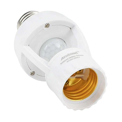 Suport dulie E27 cod Q H201 cu senzor de miscare IR Suport dulie E27 cod Q H201 cu senzor de miscare IR