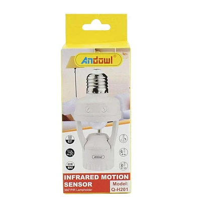 Suport dulie E27 cod Q H201 cu senzor de miscare IR Suport dulie E27 cod Q H201 cu senzor de miscare IR