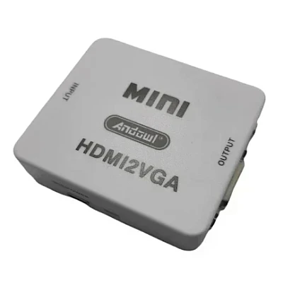 Adaptor Q JC145 Mini Convertor VGA La HDMI Full HD 1080p Video Si Audio Stereo Adaptor Q JC145 Mini Convertor VGA La HDMI Full HD 1080p Video Si Audio Stereo