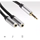 Cablu adaptor audio QHD74 de 3.5mm 20cm Cablu adaptor audio QHD74 de 3.5mm 20cm