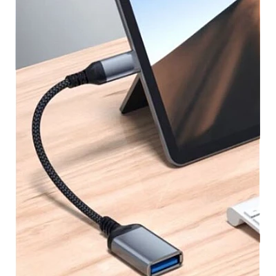 Cablu adaptor QZH018 model OTG USB Tip C de 20cm Cablu adaptor QZH018 model OTG USB Tip C de 20cm