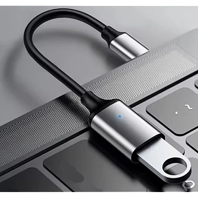 Cablu adaptor QZH018 model OTG USB Tip C de 20cm Cablu adaptor QZH018 model OTG USB Tip C de 20cm