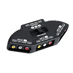 Comutator de semnal video AV Andowl Q AU52 model 3 in 1 negru