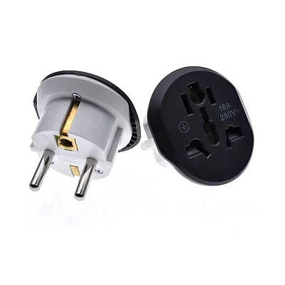 Adaptor priza universal QDC16 protectie scurt circuit 250V/16A Adaptor priza universal QDC16 protectie scurt circuit 250V/16A