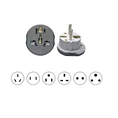 Adaptor priza universal QDC16 protectie scurt circuit 250V/16A Adaptor priza universal QDC16 protectie scurt circuit 250V/16A