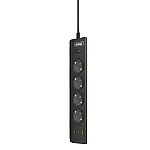 Prelungitor Electric cu 4 prize 2 USB Tip A 1 USB Tip C si intrerupator Q PX400