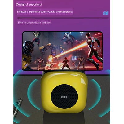 Boxa Portabila KP 561 Bluetooth LED Joc de lumini 1200 mAh 5W USB Boxa Portabila KP 561 Bluetooth LED Joc de lumini 1200 mAh 5W USB
