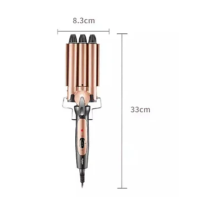 Ondulator pentru par Kemei KM 1010A cu 3 tuburi Ondulator pentru par Kemei KM 1010A cu 3 tuburi
