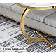 Masa laterala rotunda din otel inoxidabil auriu stil nordic model marmura Masa laterala rotunda din otel inoxidabil auriu stil nordic model marmura