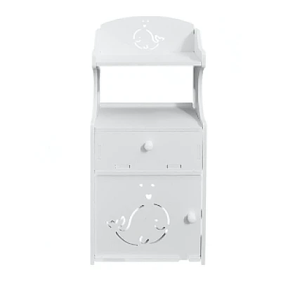 Noptiera cu 3 rafturi 51 x 24 x 17 cm Alb Noptiera cu 3 rafturi 51 x 24 x 17 cm Alb