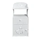 Noptiera cu 3 rafturi 51 x 24 x 17 cm Alb Noptiera cu 3 rafturi 51 x 24 x 17 cm Alb