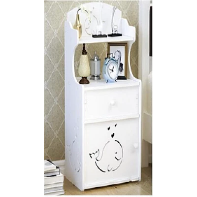 Noptiera cu 3 rafturi 51 x 24 x 17 cm Alb Noptiera cu 3 rafturi 51 x 24 x 17 cm Alb
