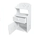 Noptiera cu 3 rafturi 51 x 24 x 17 cm Alb Noptiera cu 3 rafturi 51 x 24 x 17 cm Alb