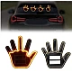 Semn LED auto cu telecomanda design mana 4 moduri efect vizual stralucitor