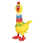 Jucarie interactiva cu plastilina Puiul amuzant cu pene colorate