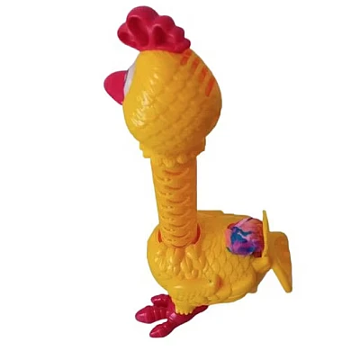 Jucarie interactiva cu plastilina Puiul amuzant cu pene colorate