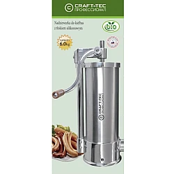 Aparat vertical de facut (umplut) carnati 6kg inox 5 palnii incluse Aparat vertical de facut (umplut) carnati 6kg inox 5 palnii incluse