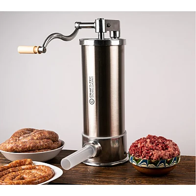 Aparat vertical de facut (umplut) carnati Craft Tec 4kg MX128 inox 5 palnii incluse