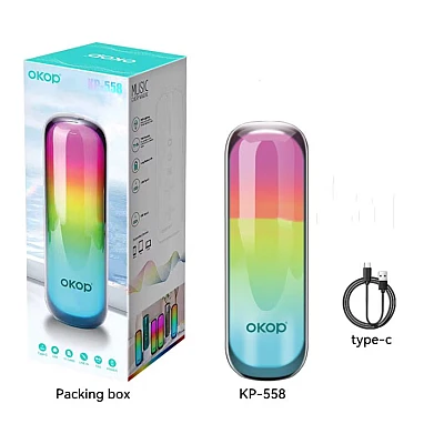 Boxa Bluetooth LED RGB KP 558 reincarcabila MP3 radio USB