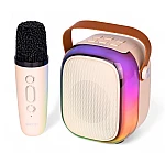 Boxa bluetooth cu microfon wireless KP K01 cu lumini RGB efecte vocale