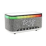 Boxa Bluetooth KP 559 3 in 1 cu incarcator wireless ceas si iluminare LED 10W