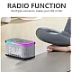 Boxa Bluetooth KP 559 3 in 1 cu incarcator wireless ceas si iluminare LED 10W