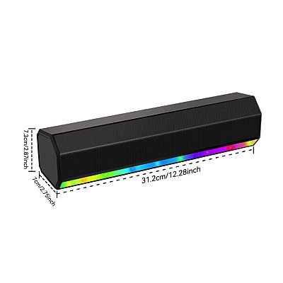 Boxa Bluetooth KP 557 putere 10W USB TF FM TWS BT AUX si lumina RGB