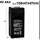 Acumulator Reincarcabil Plumb Acid 4V 4Ah Cantar Electronic 350KG MX941